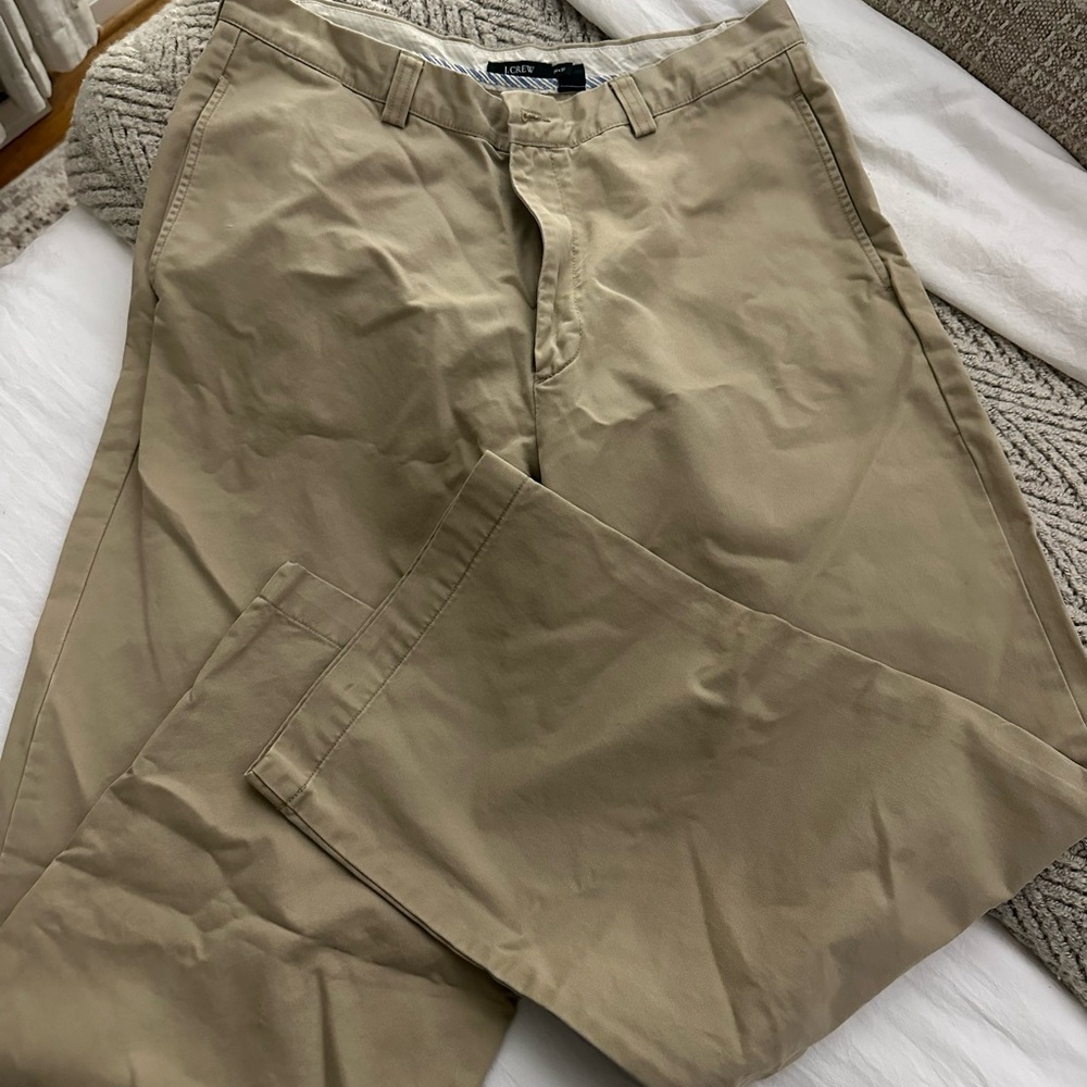 J.Crew men’s khaki/tan chinos.